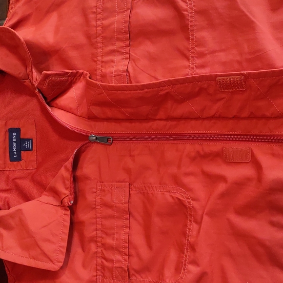 Lands' End Nylon Windbreaker Style Utility Jacket. - Picture 12 of 13